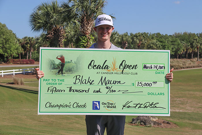 Blake Maum 2023 Ocala Open Champion